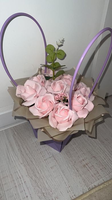 Букеты мыльных роз