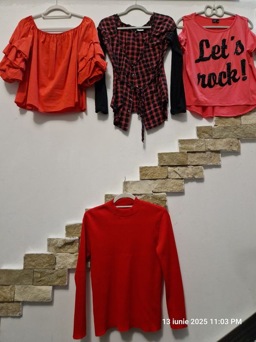 Bluze rosii marimea L