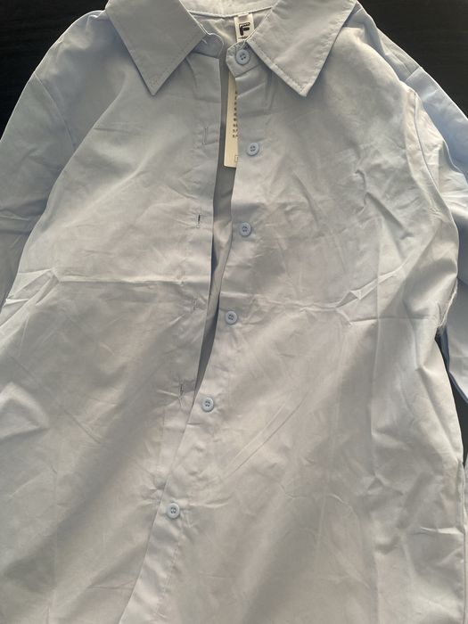 Рубашка голубая хлопок 100%