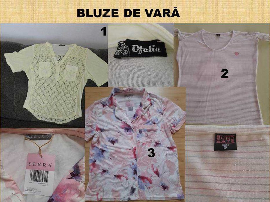 Bluze de vara diverse modele si marimi