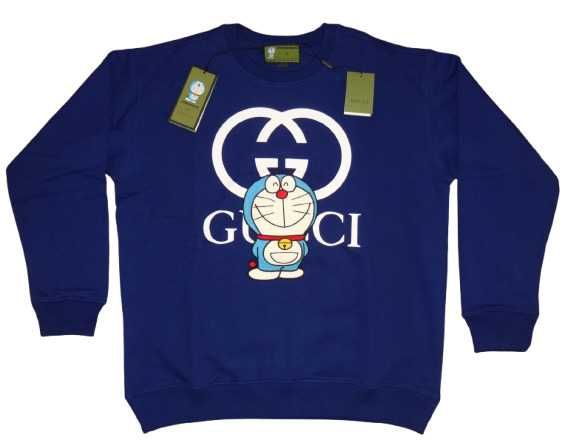 НОВ мъжки GUCCI Doraemon oversized - уголемен суитчър S;M;L;XL;2XL