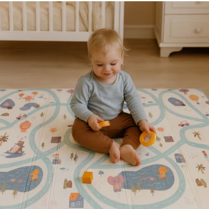 Сгъваемо бебешко килимче за игри