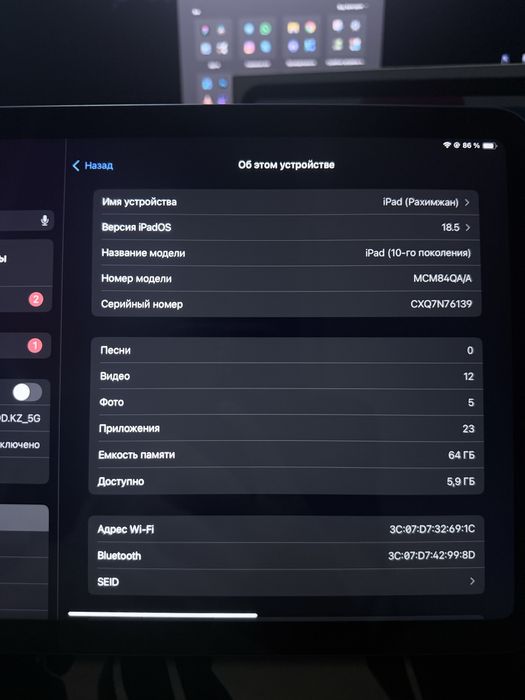 Ipad 10 (2022 года)