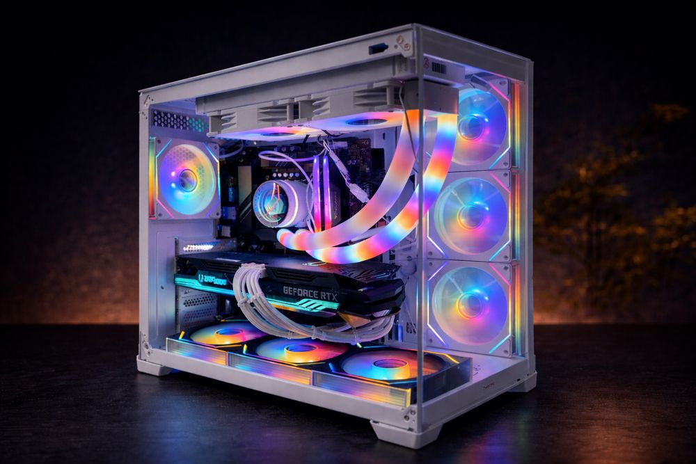 PC Gaming RTX 3070 Ti i5-13400F 32GB DDR5 White RGB 1TB+2TB