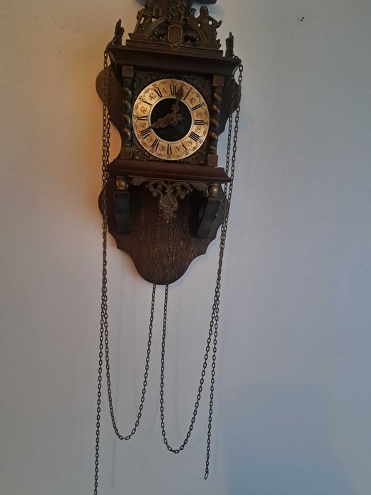 Ceas cu pendul ZAANSE - Antic Bronz, Lemn -
1940-1950, 1970-1980 -