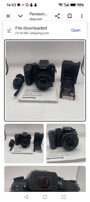 Aparat foto 4k Lumix DMC g7 mirrorless