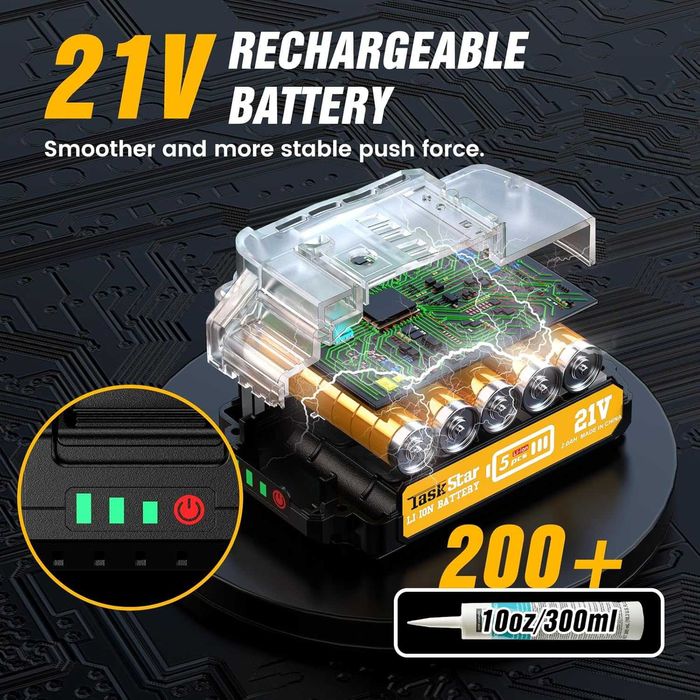 Pistol silicon etansare fără fir 6 viteze compatibil cu Makita18V