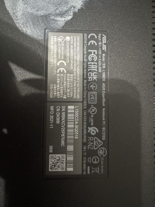 Laptop asus expertbook
