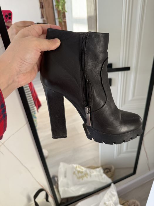 Кожанные полусапоги