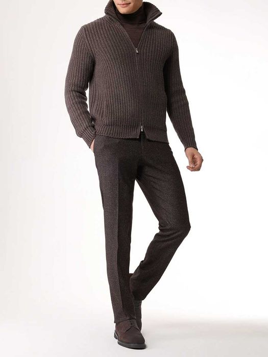 Gran Sasso 100% Cashmere кашмир дебела кашмирена жилетка пуловер 48 M