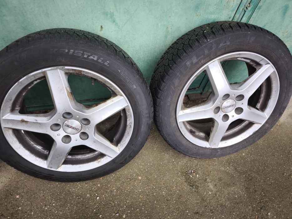 4 бр. ДЖАНТИ 15" 5х100 Зимни Гуми 185/55 Vw,Seat, Skoda,Audi a3, Subar