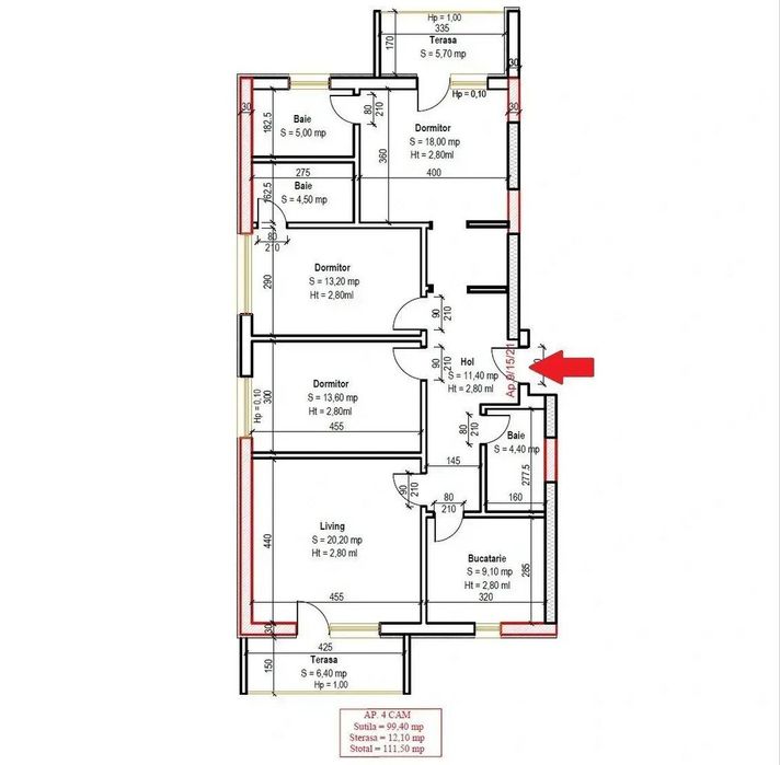 Apartament 4 Camere Decomandat 3 Bai Sector 3 Metrou 8 minute — fotografia 3