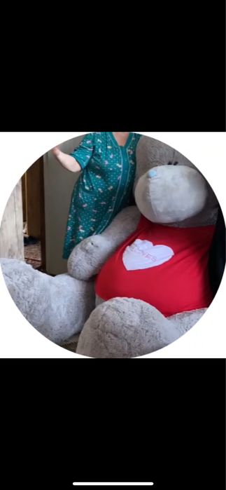 Огромный мишка тедди.Новый с биркой.220 см от макушки вместе с лапам..