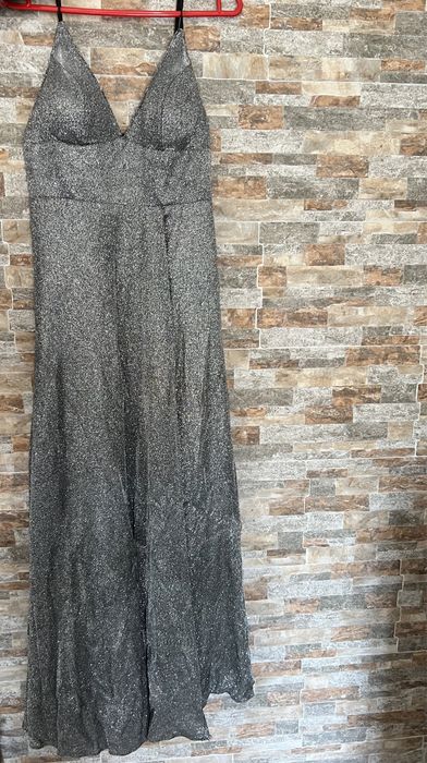 Дамска сребърна рокля