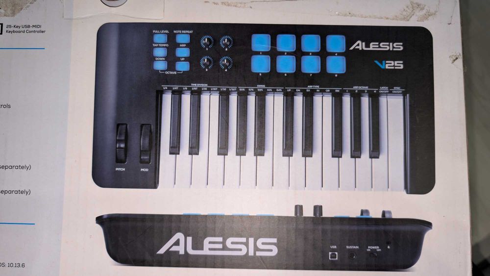 Alesis V25 MKII - MIDI клавиатура (НОВА, с гаранция и касова бележка)
