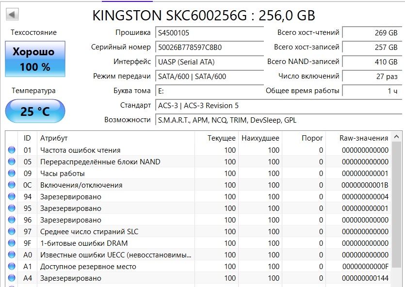 Продам Ssd на 256 гб