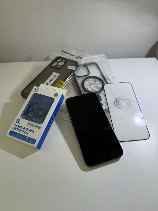 Iphone 13 pro+huse si folii de sticla