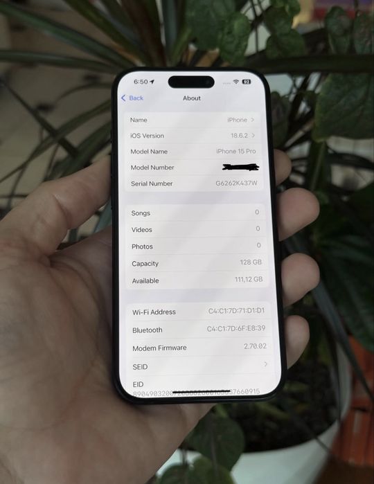 iPhone 15 Pro 128Gb Natural Blue Akk: 80% Kelwamiz