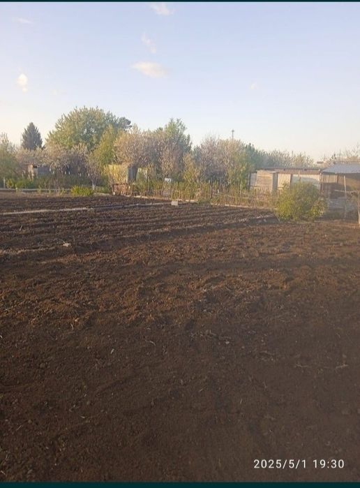 Вспашка земли мотоплугом