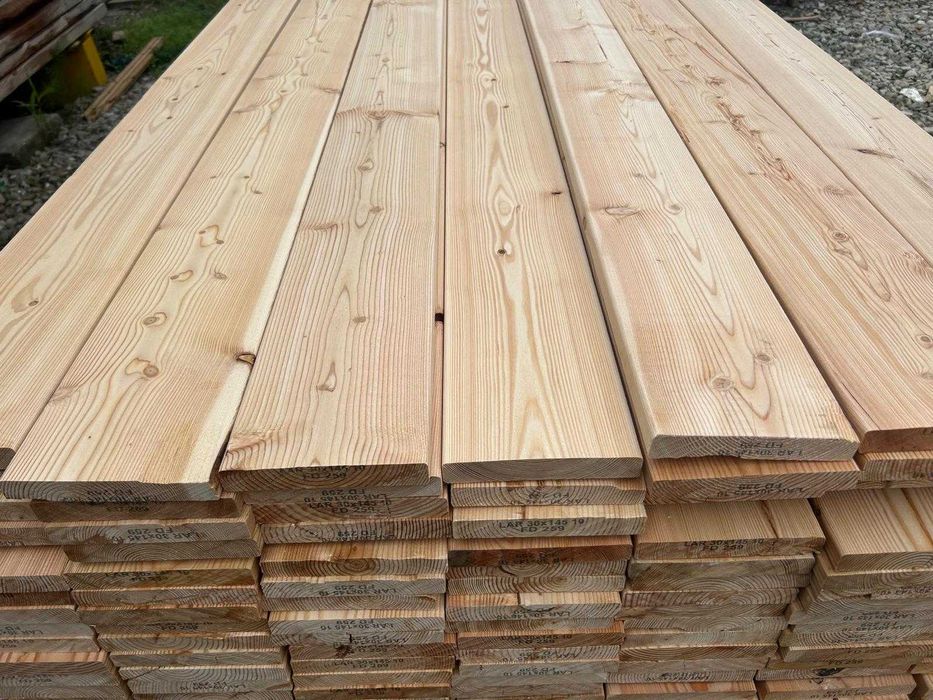 Larice Canadian 22x140 mm – lambriu premium exterior, durabilă, aspect natural