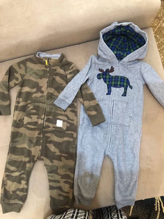 Детский флисовый комбинезон 2 штук