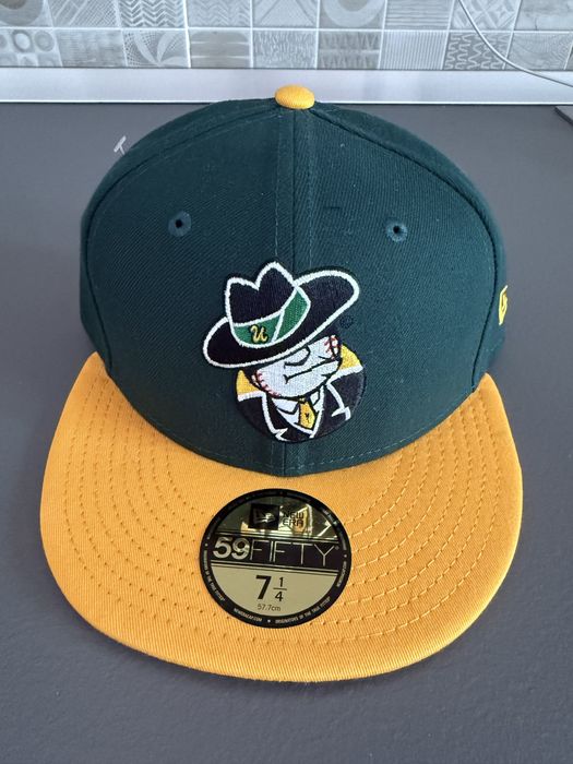 New Era 59FIFTY Fitted Cap – Green/Yellow – Size 7 1/4