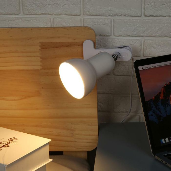 Lampa portabila E27 cu clema pt camera, acvariu, soparle etc. Noua!