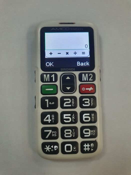 Telefon italian Brondi taste butoane mari lcd color seniori necodat