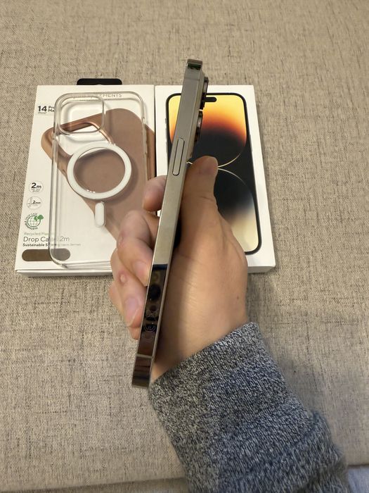 iphone 14 pro max 512gb gold, impecabil, full box