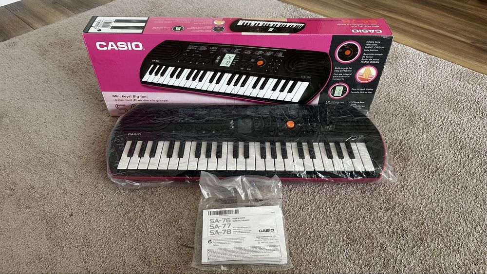 Casio SA-78 електронно пиано / детски синтезатор – чисто ново