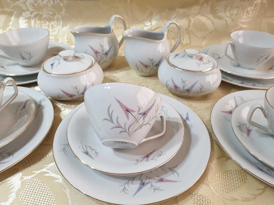 Сервиз за кафе schwarzenhammer bavaria и Чайник с латиера  Mitterteich