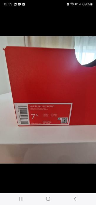 Nike Dunk Low retro red/white