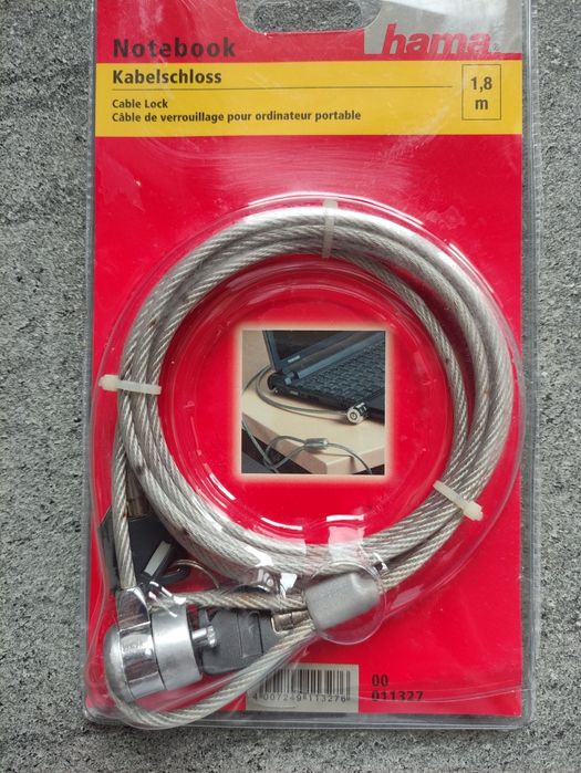 Заключващ кабел за лаптоп HAMA
