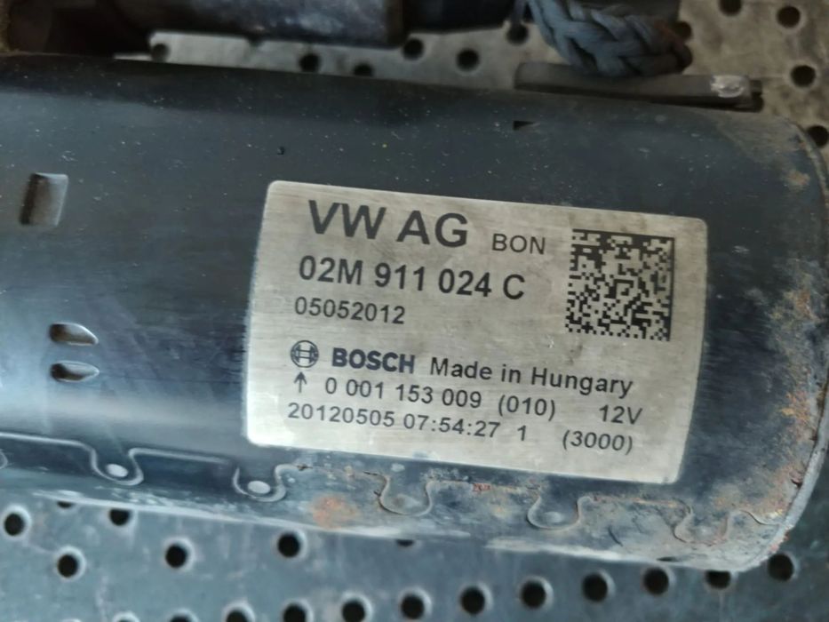 electromotor 2.0 tdi cff vw passat  b7 tiguan golf 6 skoda superb seat altea  0001153009  02m911024c