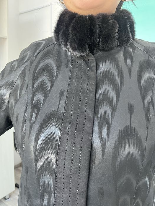 Дубленка с норковым воротником