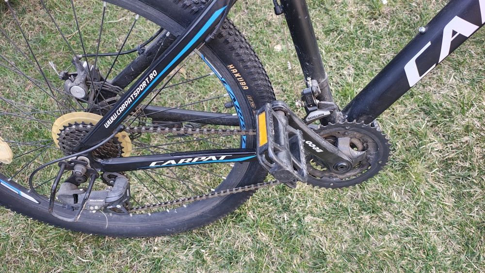 Bicicleta MTB 26" Carpat C2699A, Negru/Albastru/Alb