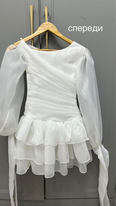 белое вечернее платье на 10-12лет