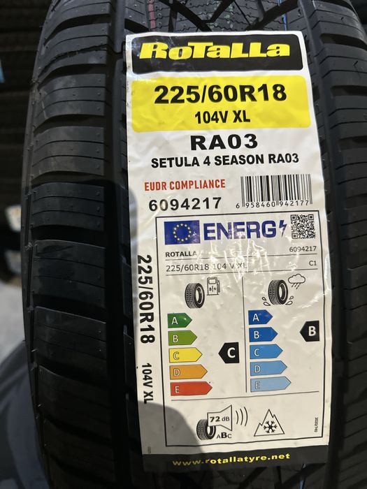 Нови всесезонни ROTALLA RA03 225/60R18 104V XL НОВ DOT 2256018