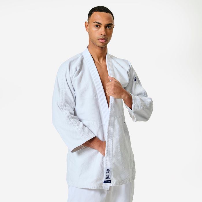 Kimono de judo ușor și rezistent Alb - produs resigilat Decathlon