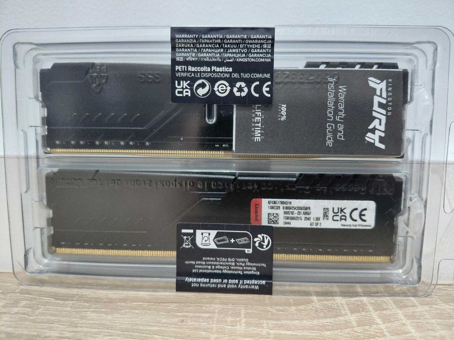 Memorie RAM Kingston FURY 16GB (2X8gb) DDR4 3600Mhz CL17