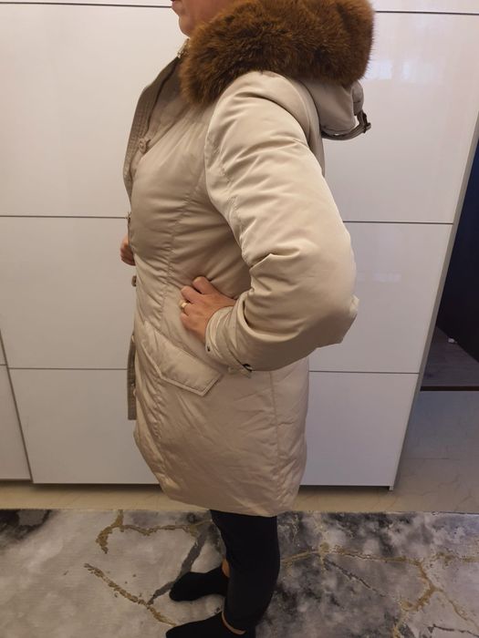 Geaca Tommy originala cu blana naturala la gluga nu guess nu calvin