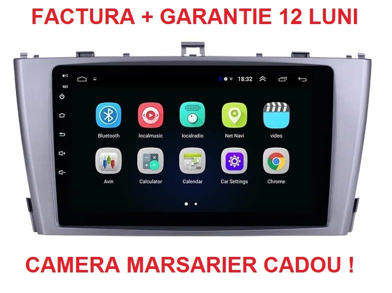 Navigatie Toyota Avensis (2008 - 2015) , Android Garantie , Noua Waze