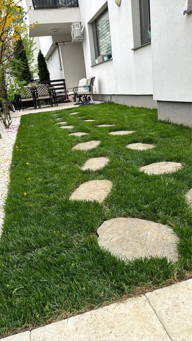 Gazon rulou cu sistem de irigatii