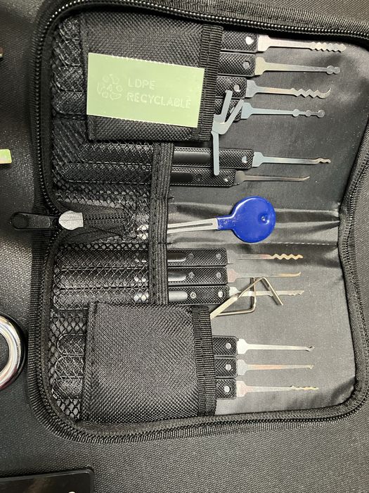 Комплект Шперцове за врати, lock pick set с тренировъчни катинари
