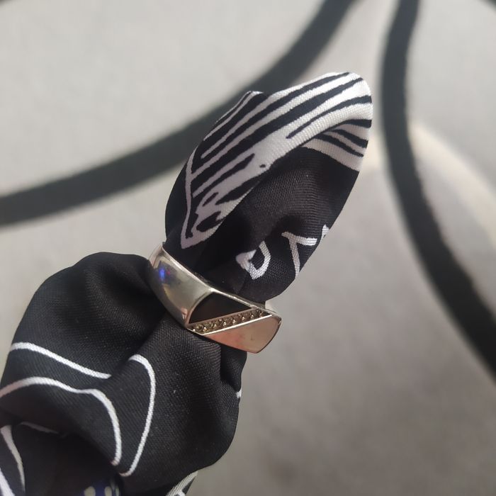 Кольцо серебро с позолотой