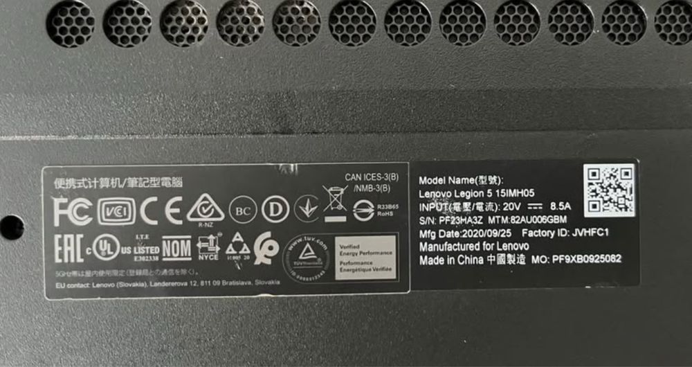 Лаптоп Lenovo Legion 5  32gb RAM