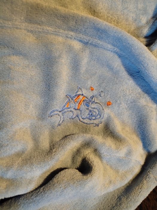 Халат хавлия с качулка детски 116 см