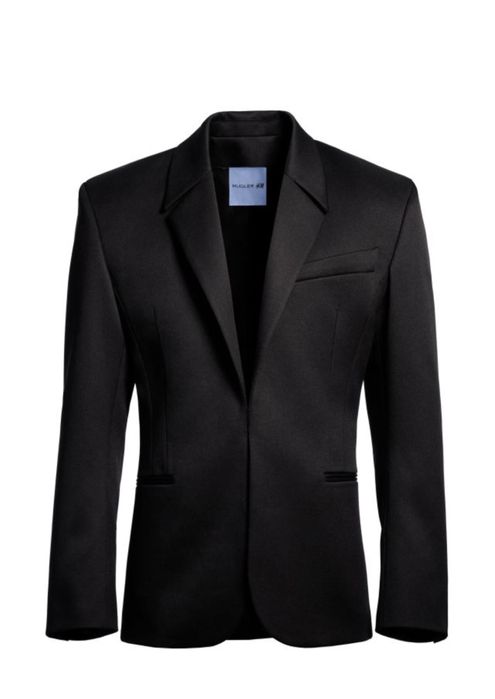 Sacou Mugler H&M din lână cu talie marcată, mărimea 46