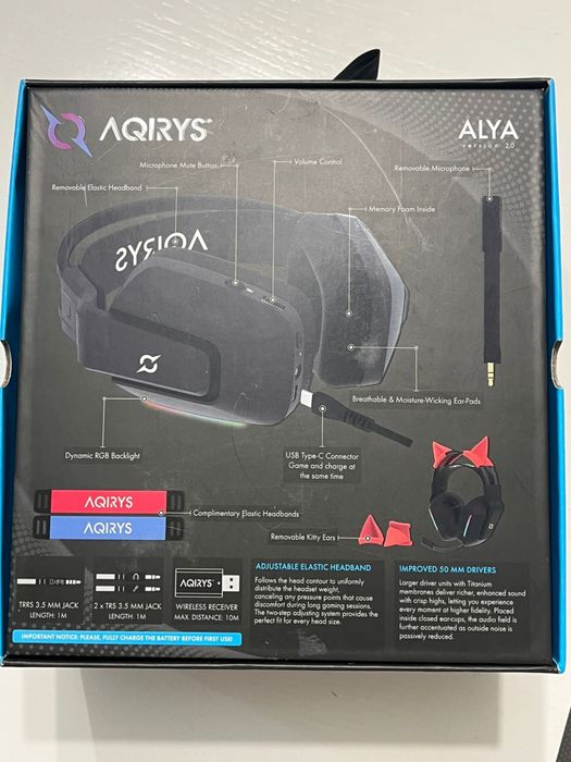 Vand casti gaming AQIRYS ALYA Version 2.0,  foarte buna , aproape noi
