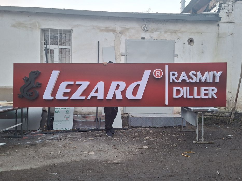 Bukva Harflar Laytboks Banner Orakal Hamyonbop narxlar